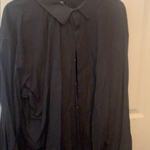 Apt 9 black checkered dress shirt